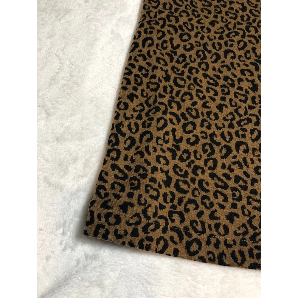 5/$25 Old Navy Leopard Print Jumper Dress Girl 5T Brown Animal Print Pocket